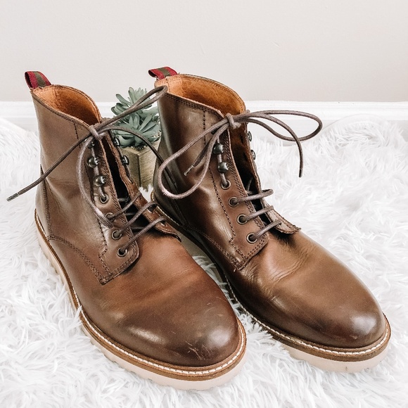 Natha Studio Other - Natha Studio Men's Brown Leather Boot Shoes Sz 10